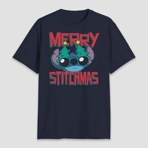 NWT. DISNEY Men’s Stitch Merry Stitchmas Shirt